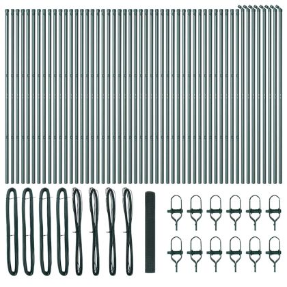 Стълб за ограда. Зелен 100 x 1 м (12 x 12 мм мрежа)