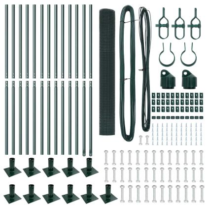 Стълб за ограда. Зелен 25 x 1,2 м (мрежа 12 x 12 мм)