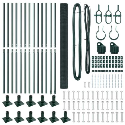 Стълб за ограда. Зелен 25 x 1,4 м (25 x 25 мм решетка)