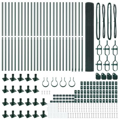 Стълб за ограда. Зелен 50 x 1,2 м (12 x 12 мм мрежа)