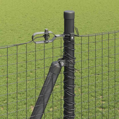 Стълб за ограда. Сив 10 x 1,4 м (25 x 25 мм мрежа)