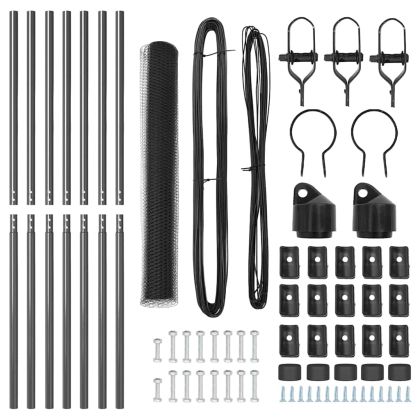 Стълб за ограда. Сив