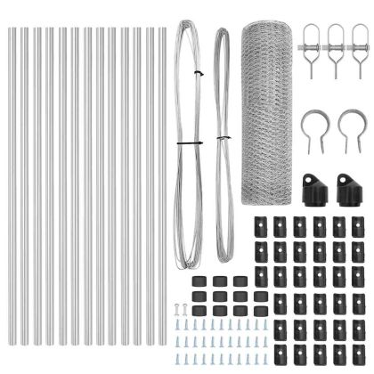 Стълб за ограда. Сребрист