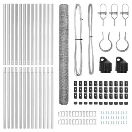 Стълб за ограда. Сребрист