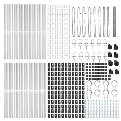 Стълб за ограда. Сребрист