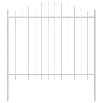 Градска ограда 2 pcs Бяло 170 x 165 см