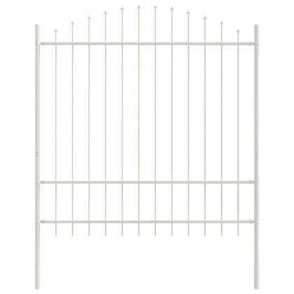 Градска ограда 2 pcs Бяло 170 x 215 см