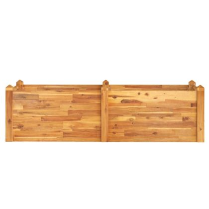 Градинско повдигнато легло, 160x60x44 см, акациево дърво масив
