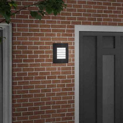 Външна стенна лампа Черно 23.5 x 9 x 26 см