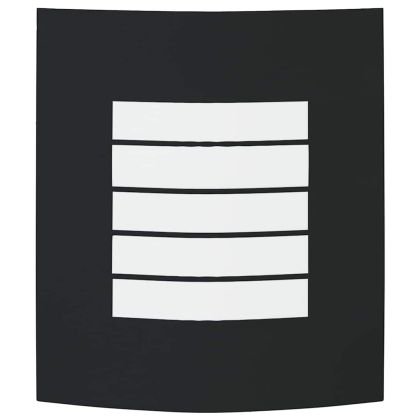 Външна стенна лампа 2 pcs Черно 23.5 x 9 x 26 см