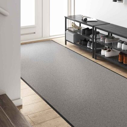 Мат за врата Друг Сив и черен 120 x 250 cm Полипропилен и винил