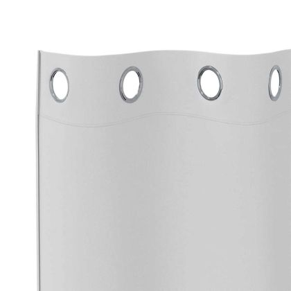 Завеси за затъмняване с пръстени 2 pcs Светло Сиво 225 x 140 см