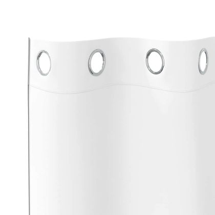 Завеси за затъмняване с пръстени 2 pcs Чисто бяло 175 x 140 см