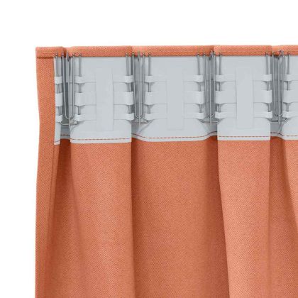 Завеси за затъмняване с пръстени 2 pcs Теракота 260 x 140 см