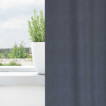 Завеси за затъмняване с пръстени 2 бр. Антрацит 225 x 140 см