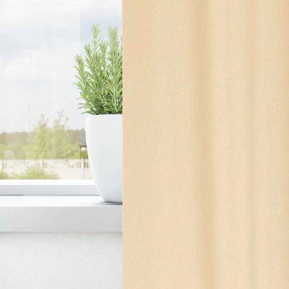 Завеси за затъмняване с пръстени 2 pcs Крем 225 x 140 см