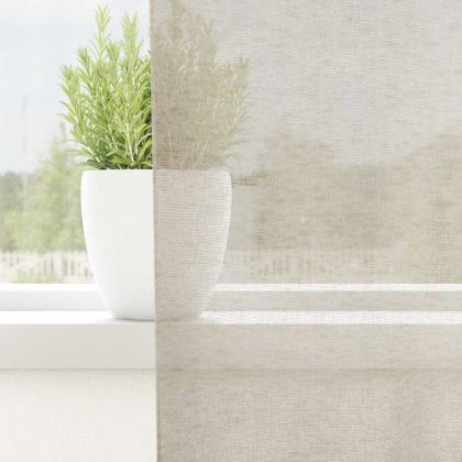 Перде от воал С завеси 2 pcs Пясък 245 x 140 см Полиестер