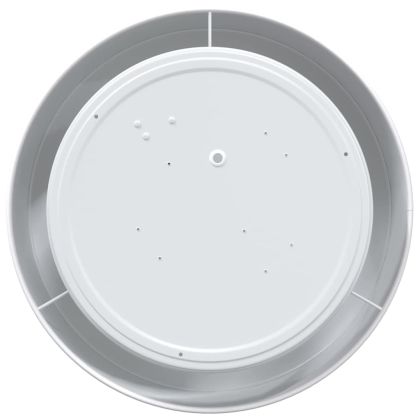 Таванна лампа с прожектори Бяло 30 x 30 x 13,5 см текстил