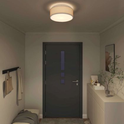 Таванна лампа с прожектори Сив 38 x 38 x 13,5 см текстил