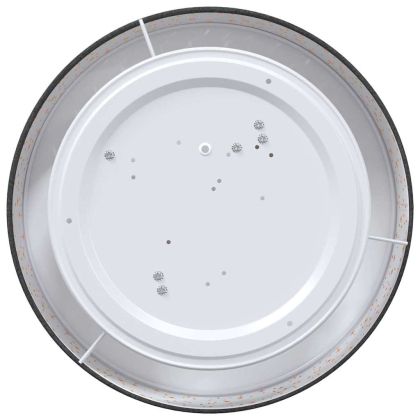 Таванна лампа с прожектори Черно 38 x 38 x 13,5 см текстил