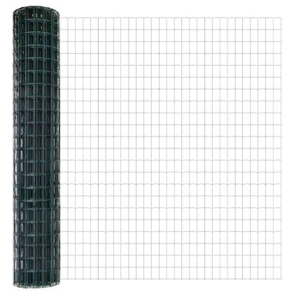 Европейска ограда Зелен 1,6 x 10 m Желязо с PVC покритие