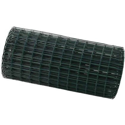Европейска ограда Зелен 0,6 x 25 м Желязо с PVC покритие