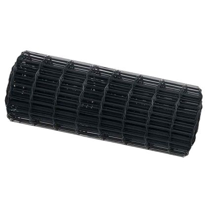 Европейска ограда Сив 0.6 x 10 м Желязо с PVC покритие
