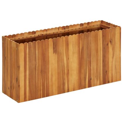 Градинска повдигната леха, 100x30x50 см, акациево дърво масив