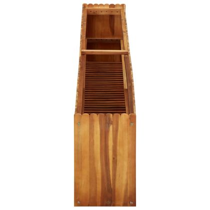 Градинска повдигната леха, 200x30x50 см, акациево дърво масив