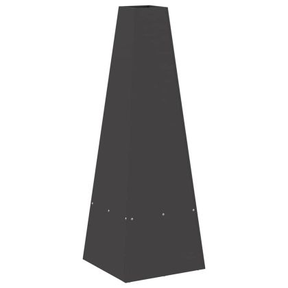 Огнище Черно 35 x 35 x 100 см Стомана