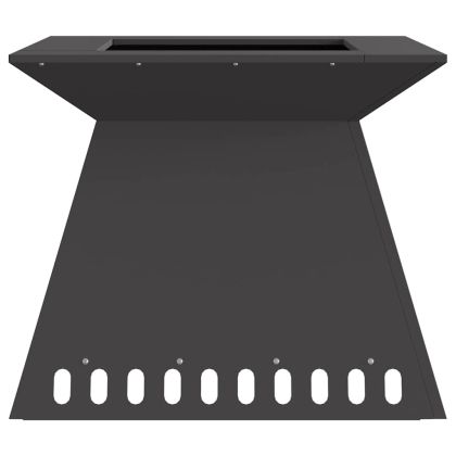 Огнище Черно 60 x 60 x 50 см Стомана