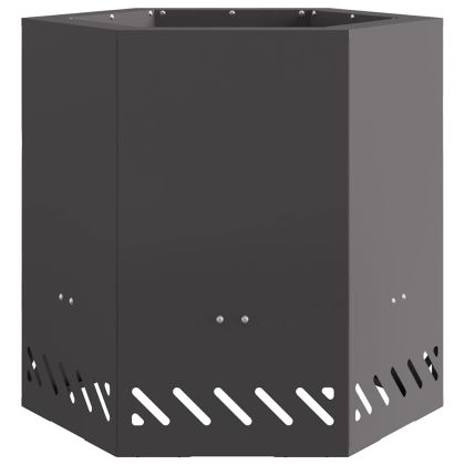 Бездимна огнище Черно 48 x 48 x 51 см Кортенова стомана