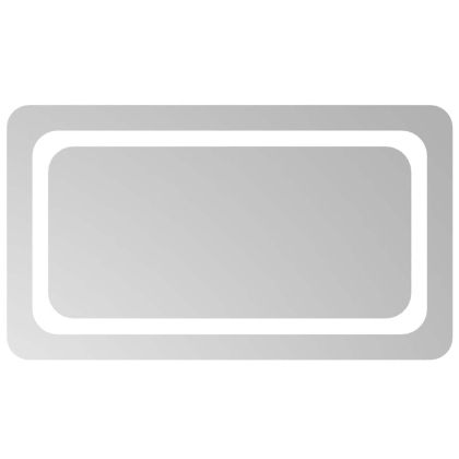 LED огледало за баня, 70x40 см