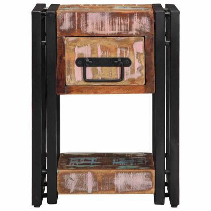 Нощен шкаф с чекмедже 2 pcs Многоцветен 30 x 30 x 40 cm