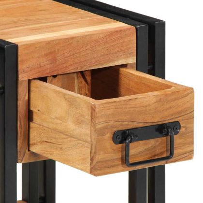 Нощен шкаф 2 pcs Кафяво 30 x 30 x 40 cm Акациево дърво масив