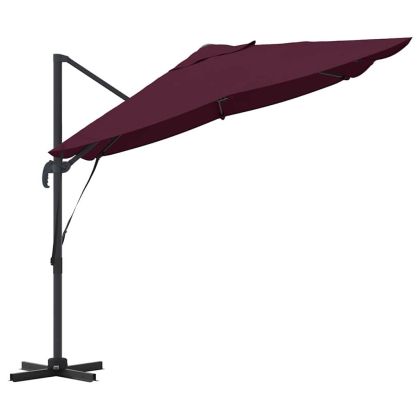 Плажен чадър 351 x 250 x 260 см Полиестер и алуминий