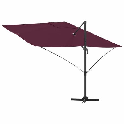 Плажен чадър 351 x 250 x 260 см Полиестер и алуминий