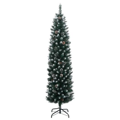 Изкуствена тънка коледна елха, 150 LED, 150 см