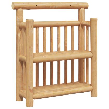 Стенен рафт Монтиране на стена Естествен 40 x 13 x 44 см бамбук