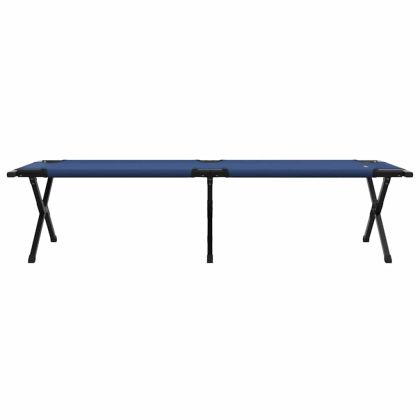 Сгъваемо къмпинг легло 2 бр. Синьо 193 x 69 x 45 см
