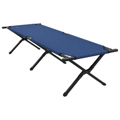 Сгъваемо къмпинг легло 2 бр. Синьо 193 x 69 x 45 см