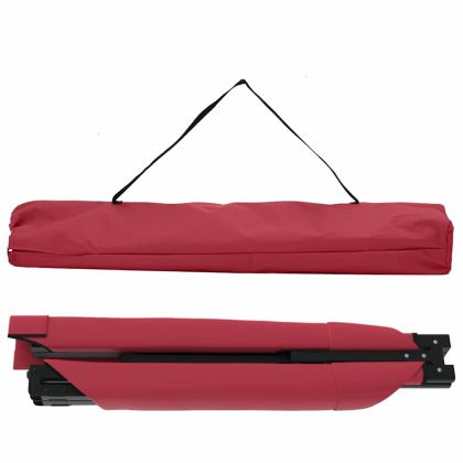 Сгъваемо къмпинг легло 2 бр. Червено 193 x 69 x 45 см