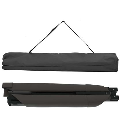 Сгъваемо къмпинг легло 2 pcs Черно 210 x 80 x 46 см