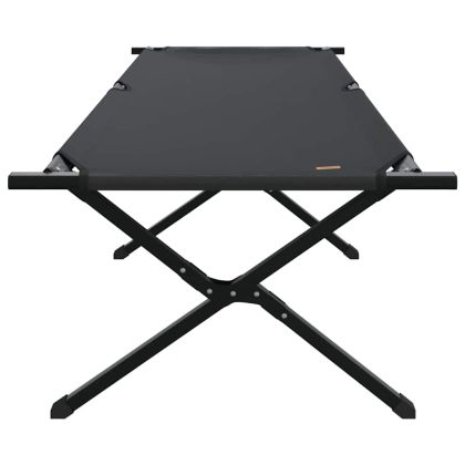 Сгъваемо къмпинг легло 2 pcs Черно 210 x 80 x 46 см