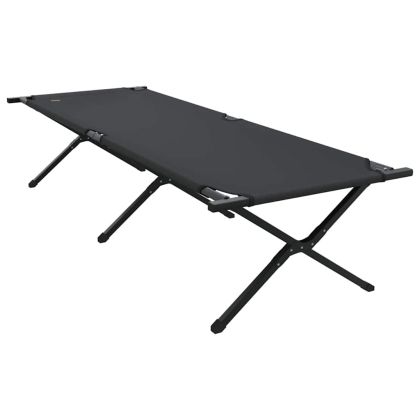 Сгъваемо къмпинг легло 2 pcs Черно 210 x 80 x 46 см