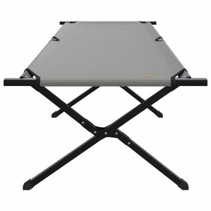 Сгъваемо къмпинг легло 2 pcs Сив 210 x 80 x 46 см