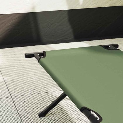 Сгъваемо къмпинг легло 2 pcs Зелен 210 x 80 x 46 см