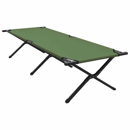 Сгъваемо къмпинг легло 2 pcs Зелен 210 x 80 x 46 см