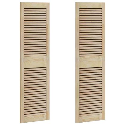 Врата за шкаф с врата 2 pcs Естествен 39,5 x 2,1 x 140,5 см