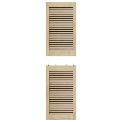 Врата за шкаф с врата 2 pcs Естествен 39,5 x 2,1 x 140,5 см